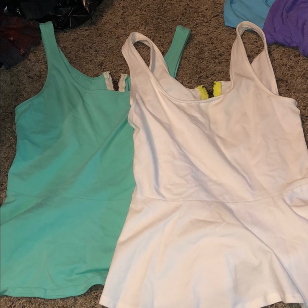 Two express peplum tops